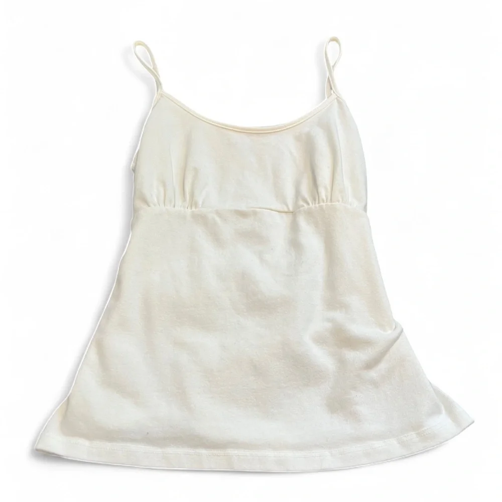 Brandy Melville white tank top with tie back detail one size small XS - Picture 6 of 9